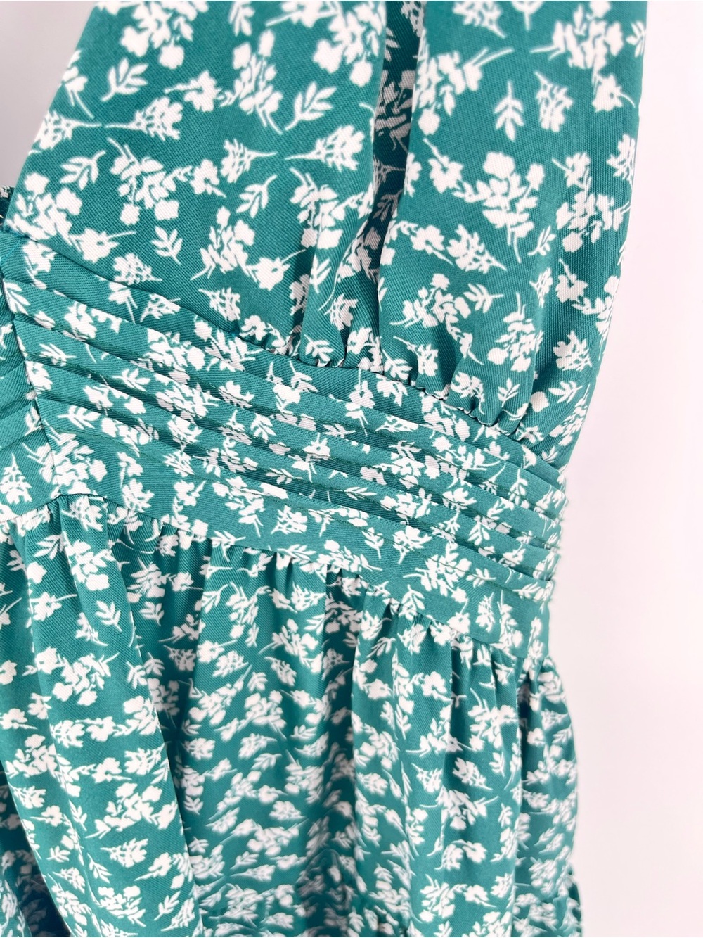 Mooloola Green Floral Mini Dress Size 10 Cottagecore Babydoll Sundress - Picture 6 of 9